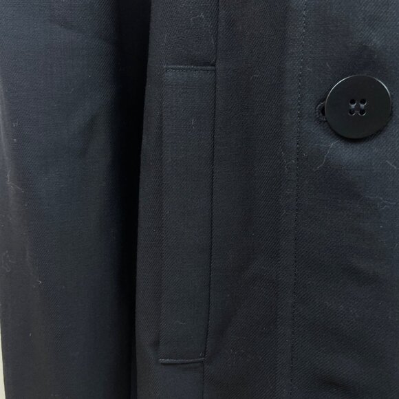 Liz Claiborne Women’s Black Double-Breasted Peacoat Blazer - Picture 6 of 8